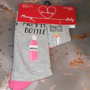 MOMMY & BABY SOCK SET BY LOVE ALWAYS